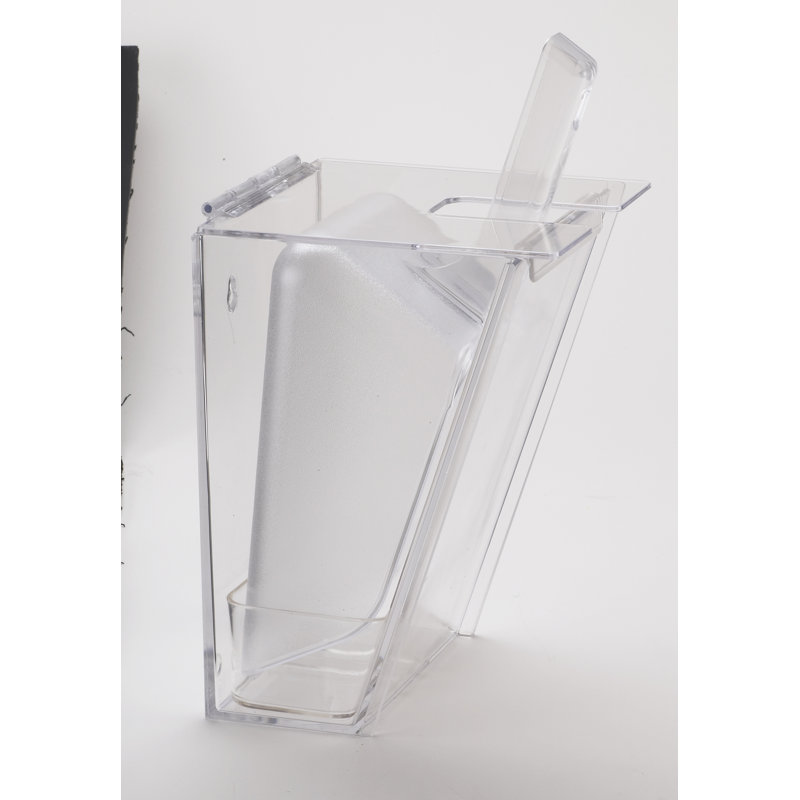 Polycarbonate Wall Mount Ice Scoop Holder, 64 Ounces