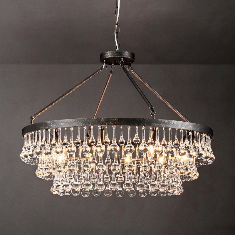 Alissya 10 - Light Dimmable Tiered Chandelier