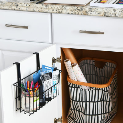 Over‑the‑Door Cut‑Out Metal Basket