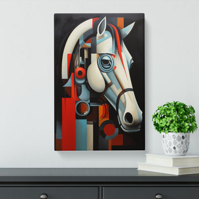 Horse Constructivism No.2 - Wrapped Canvas