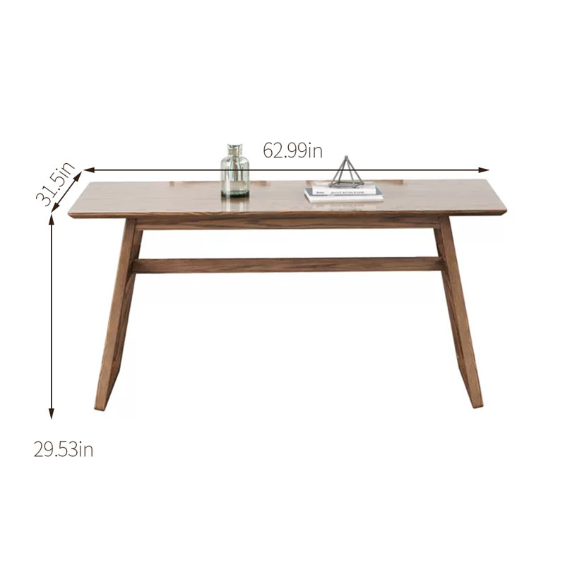 Lataysha Ash Solid Wood Dining Table, 62.99" W x 31.5" L
