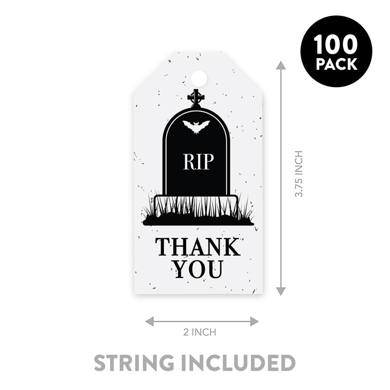 Sacs-cadeaux jetables en papier RIP Tombstone