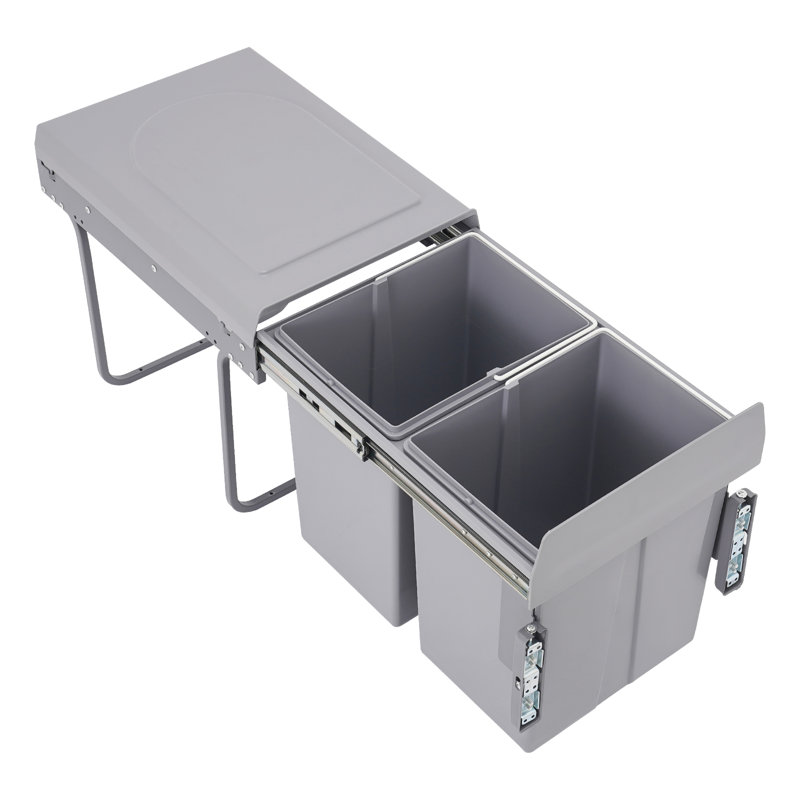 40L Pullout Recycling Garbage Trash Can