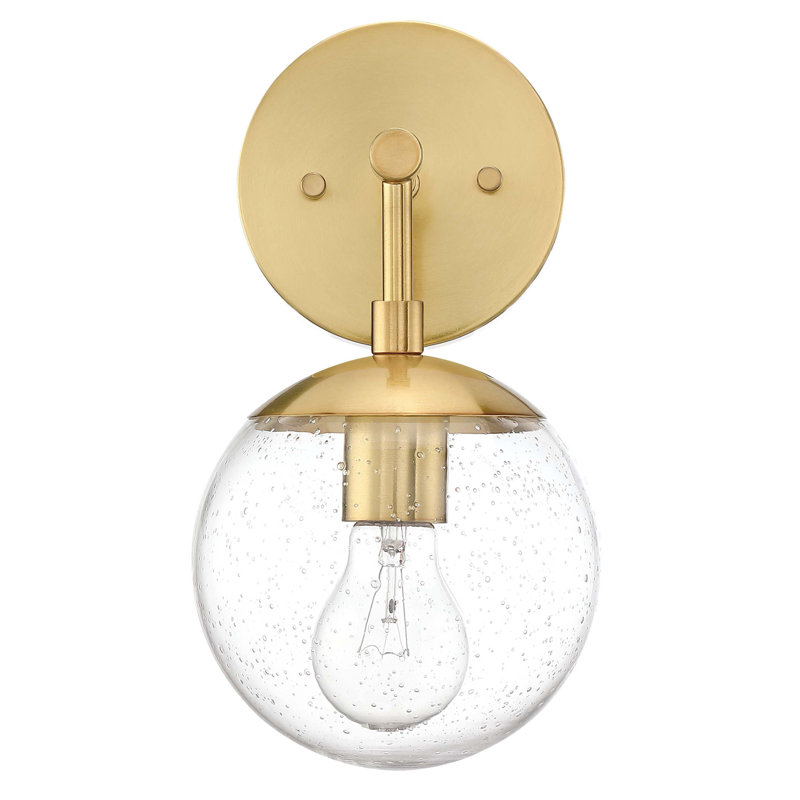 Vazken Armed Sconce, Satin Gold