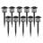 12-Pack Black Solar Powered LED Outdoor Lights – Waterproof, 10-Hour Lighting for Gardens, Pathways, Patios, and Driveways