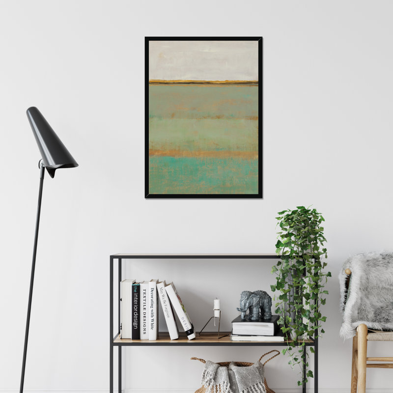 Verdant Field II by Timothy O' Toole - Painting, 80cm H x 55cm W, Black Framed Paper Print