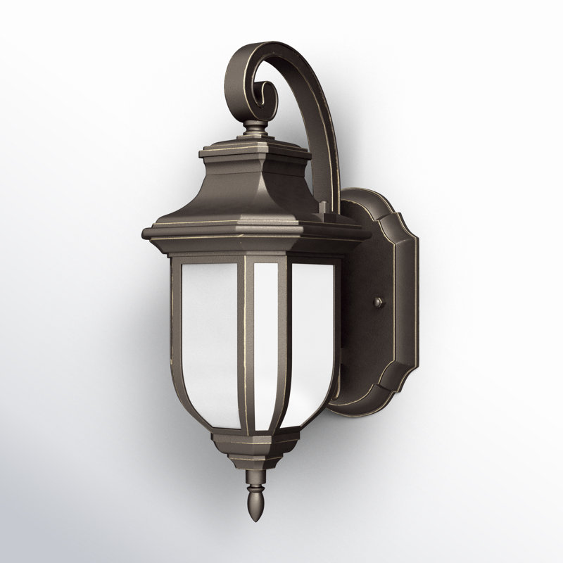 Lanterne murale d'extérieur Carterton, H 21,25 po x l 9 po x P 11,75 po, Bronze antique, Oui