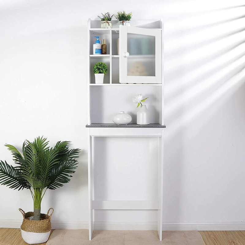 Over The Toilet Storage, 68" H x 23" W x 7.48" D, Espresso