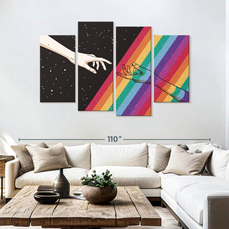 Khyir Pride Hands, 54" H x 84" W