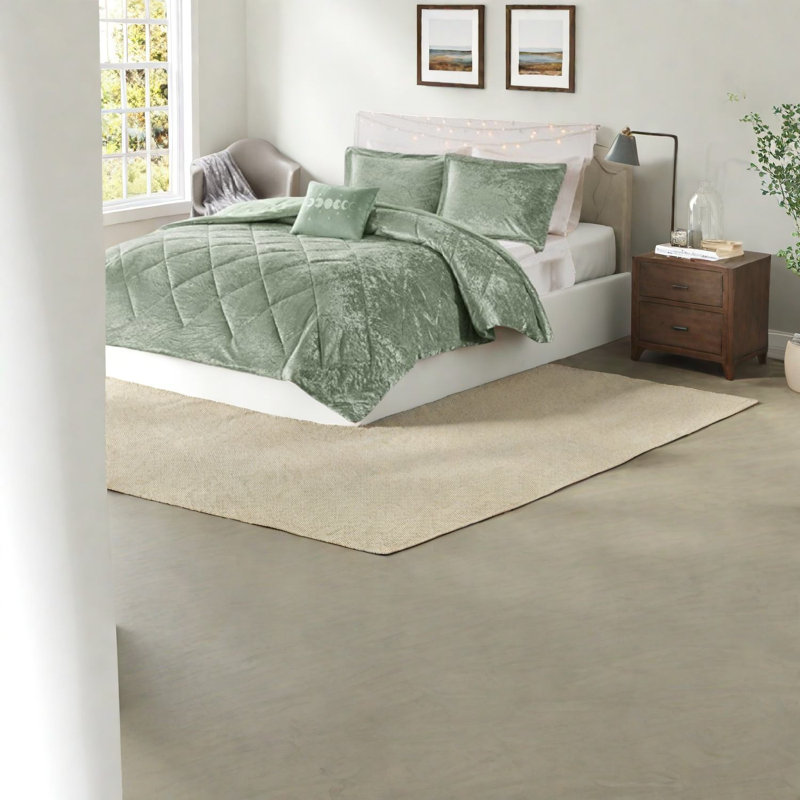 Ensemble de literie en velours luxueux, polyester simple / simple TG, confort moderne