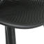 2 chaises de salle à manger - plastique noir pour arrière-cour 2 pièces, assise extérieure stable avec un style enchanteur-579530189