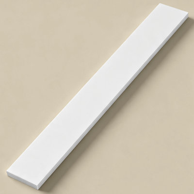 30" Solid Surface Backsplash In White