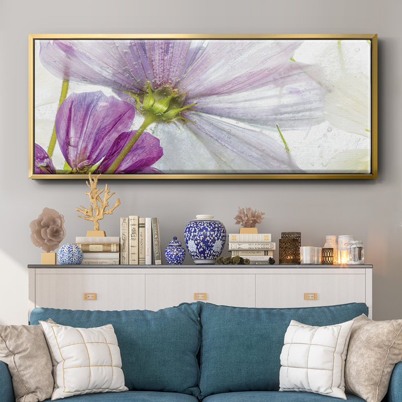 «Frozen Floral I», toile encadrée
