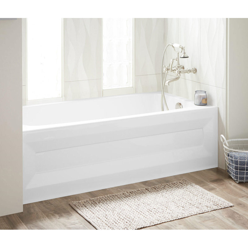 Signature Hardware 60" x 32" Bradenton Acrylic Drop-in Whirlpool Tub, Right