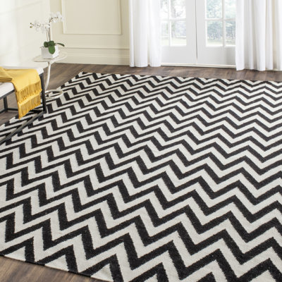 Besaw Chevron Wool Hand Woven Area Rug