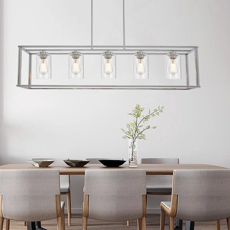 Lafrance 5 - Light Kitchen Island Pendant, Chrome