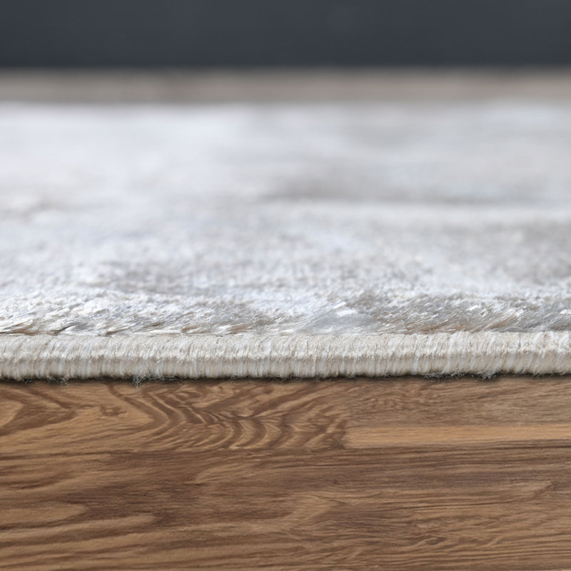 Galaxy Series Abrstract Black/Gray/Ivory/Beige Area Rug, Rectangle 7'9" x 10'2", Beige