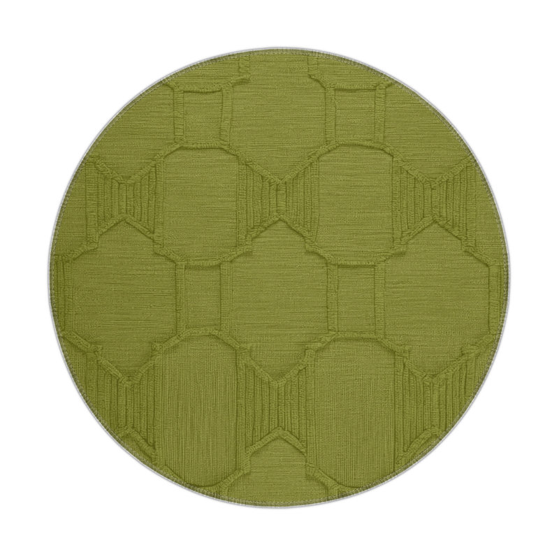 Tapis brun intérieur et extérieur Trellis, Rond 5 pi