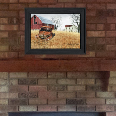 Art mural encadré Granddad's Old Truck pour le salon et la maison par Billy Jacobs