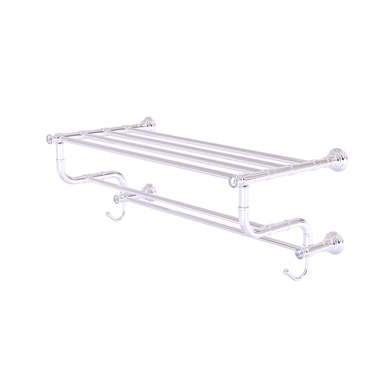 Porte-serviettes mural Freyja, Chrome poli, H 10,6 po x l 26 po x P 12,5 po