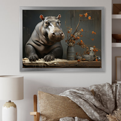 Rivers Guardian 1 - art mural hippopotame