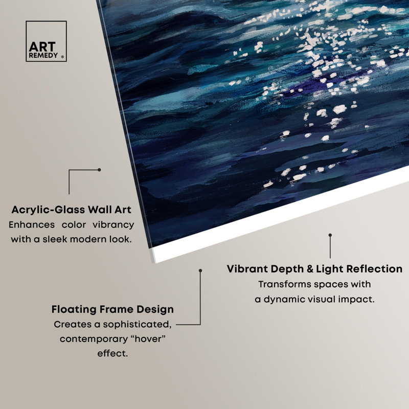 «Ocean View Blue Decor», reproduction acrylique par Art Remedy, H 30 po x l 24 po