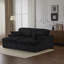Double méridienne intérieure, canapé-lit rembourré surdimensionné pour l'intérieur, canapé-lit de luxe à assise profonde, causeuse modulaire, causeuse en velours côtelé pour le salon, aucun assemblage requis-1390564994