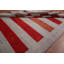 Tapis rayé gris Gabbeh 8 x 10