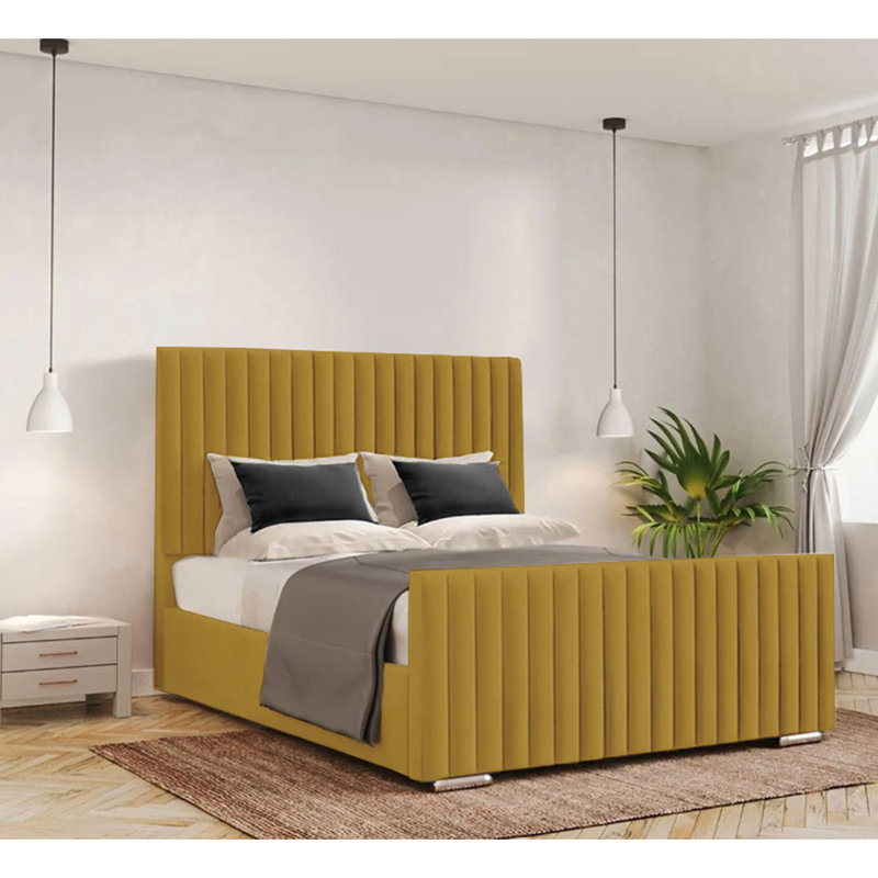 Abriyah Bed Frame, Turmeric, Double (4'6)