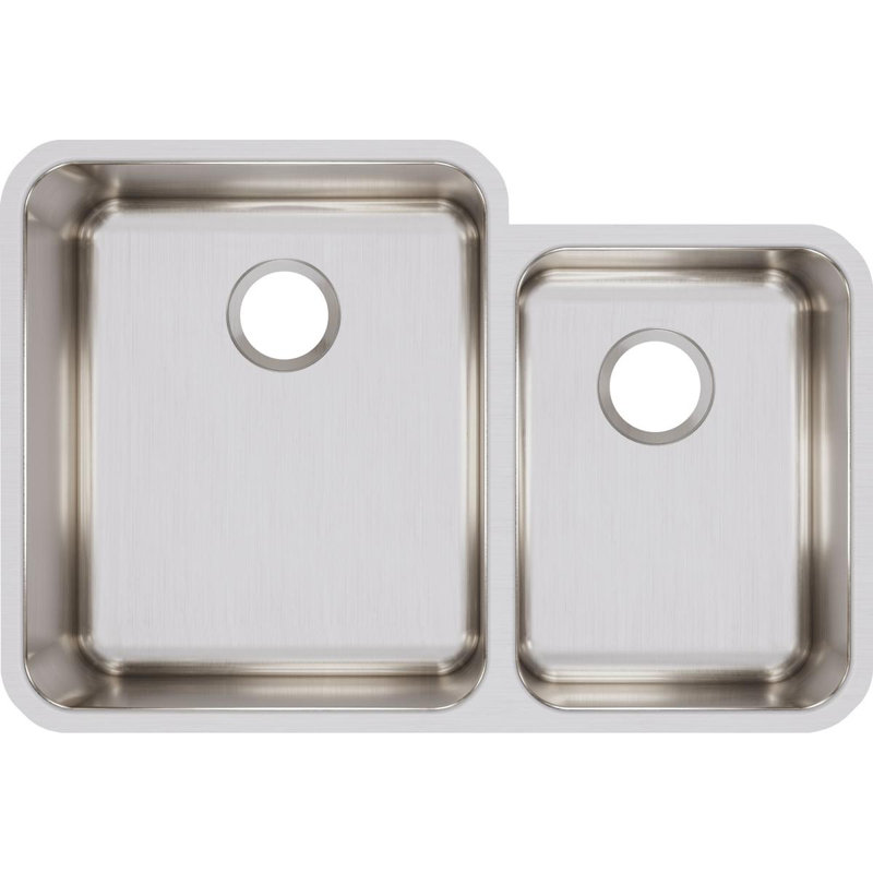 Lustertone 30.75" L x 21" W Double Basin Undermount Kitchen Sink