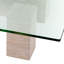Coffee Table Ikal Travertine - Glass