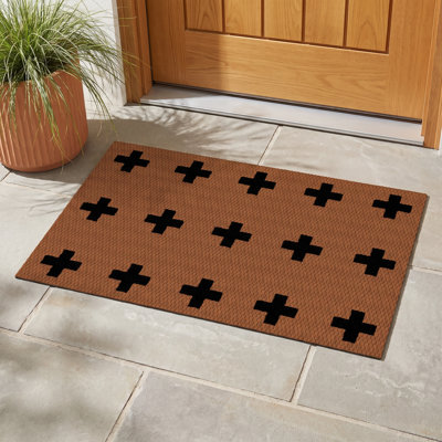 Neighburly Non-Slip Geometric Doormat