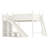 Queen Loft Bed with Storage Shelves and Wardrobe, Solid Wood Loft Beds with Detachable Slide and Ladders, No Spring Box Needed,Beige-2023270913-2023270918