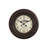 Clocks, 20" Round, Wall Clock, Antique Brown, Transitional