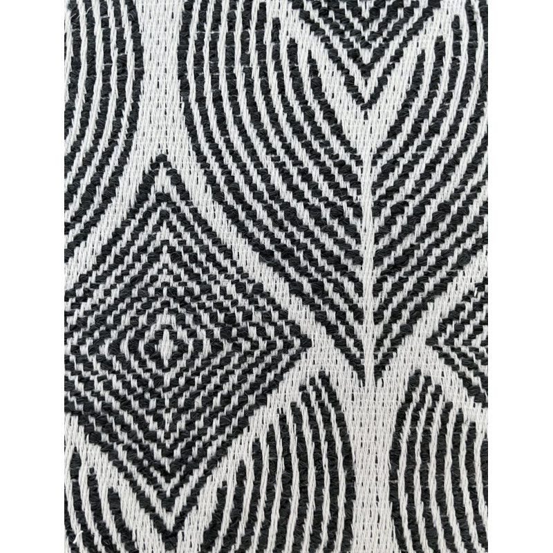Square Indoor/Outdoor Pillow Cover & Insert, Black, 16" x 16"