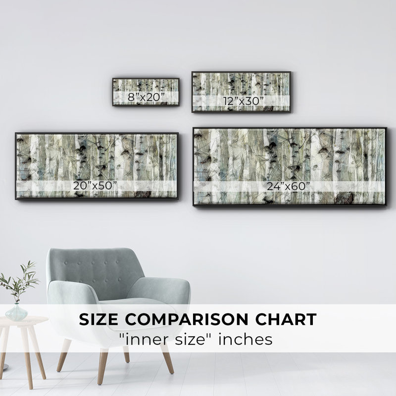 Birch III- Framed Canvas