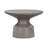 Anterrion 24" Wide Round Pedestal Coffee Table in Grey Concrete
