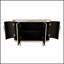 Buffet moderne incurvé avec rangement décoratif de 47,2 pouces, console en bois pour une décoration intérieure élégante et rangement fonctionnel-547894441