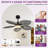 42" Tropical Smart Ceiling Fan With LED Lights And Remote/App Control-1744773514