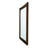 Azulai Brown Cherry 43.25 In. W X 38 In. H Modern Rectangle Wood Framed Mirror