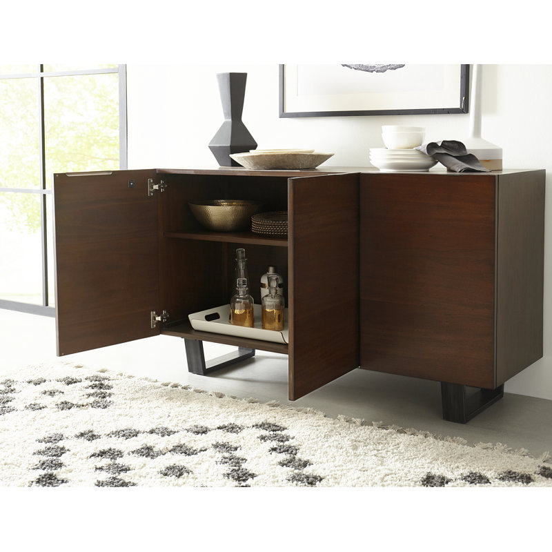 Buffet en bois d'acajou de 55 po de largeur Jaydy