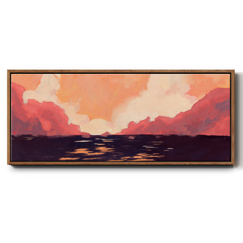 «Pink Rock Coast II», toile encadrée, H 20 po x l 50 po