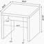 Table d'appoint carrée, table de bout pour l'intérieur