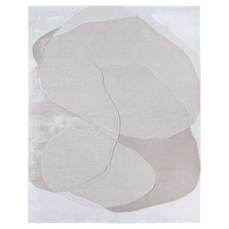 Jaipur Living Elior LYD02 Tufted Abstract Ivory/Tan Area Rug (10'X14'), Rectangle 9' x 12'