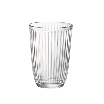 Ribbed Drinking Glass