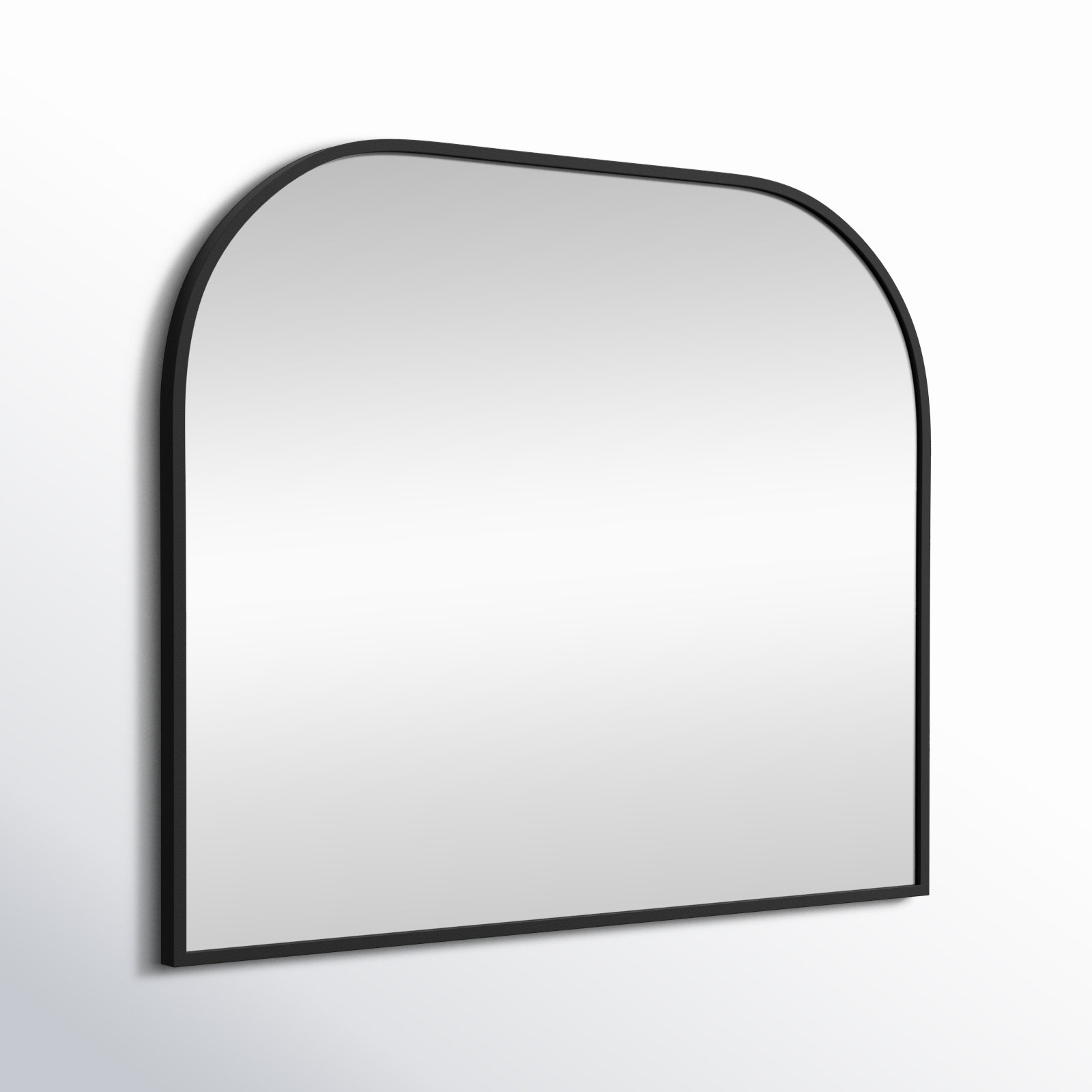 Sabine Metal Wide Arch Wall Mirror, Black, 30" x 36"