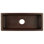 28" Rectangle Hammered Copper Bar/Prep Sink with 3.5" Drain Opening