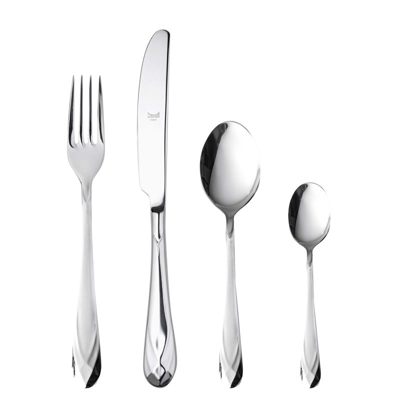 Diamante 24 - Piece Stainless Steel Flatware Set - Service for 6