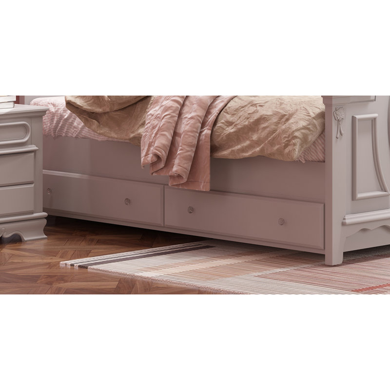 Lit double arqué Sauval en gris