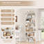 Ensemble de 6 bibliothèques ouvertes à 6 niveaux, unités de rangement modulaires modernes pour le salon, la chambre à coucher ou le bureau-2074306166